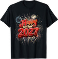 Happy New Year 2027 Eve Party Family Xmas Firework T-Shirt T-Shirt