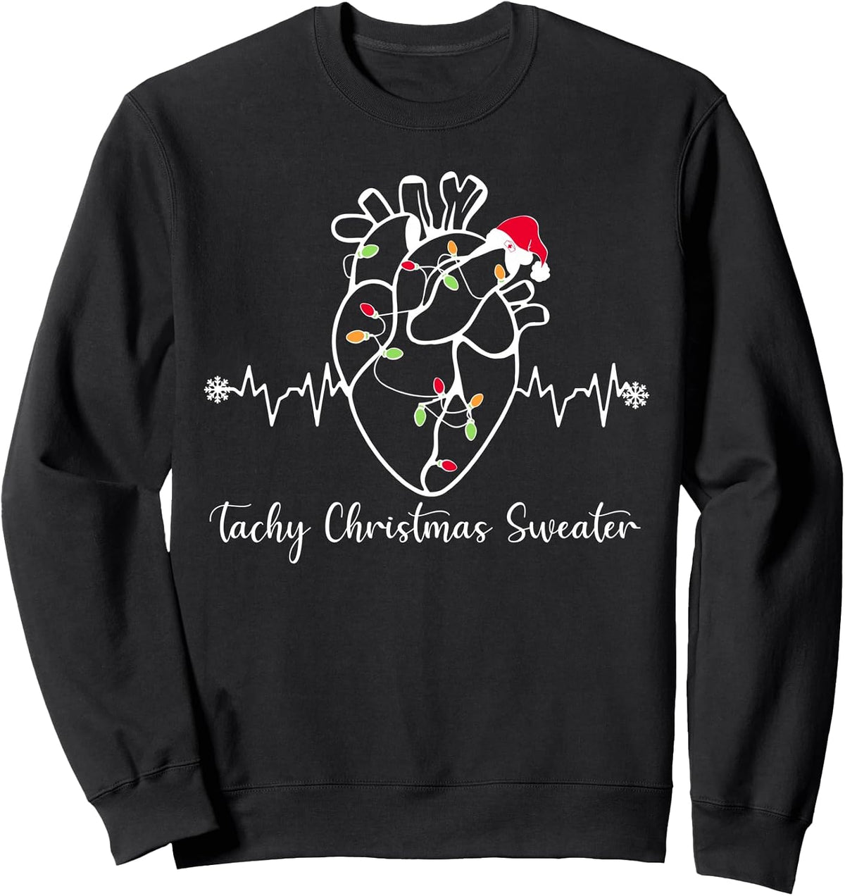 Tachy Christmas Sweater Anatomy Heart Cardiac Nurse Xmas Sweatshirt