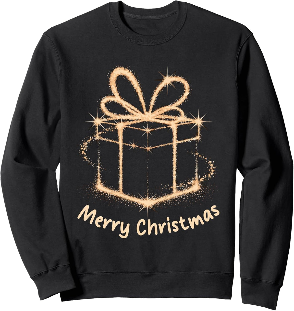 Xmas Present Merry Christmas Lights Holiday Men Women Kids Sweatshirt