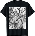 Funny Christmas Reindeer Selfie Santa Claus Xmas Sleigh T-Shirt