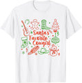 Santa's Favorite Cowgirl Christmas Western Country Girl Xmas T-Shirt