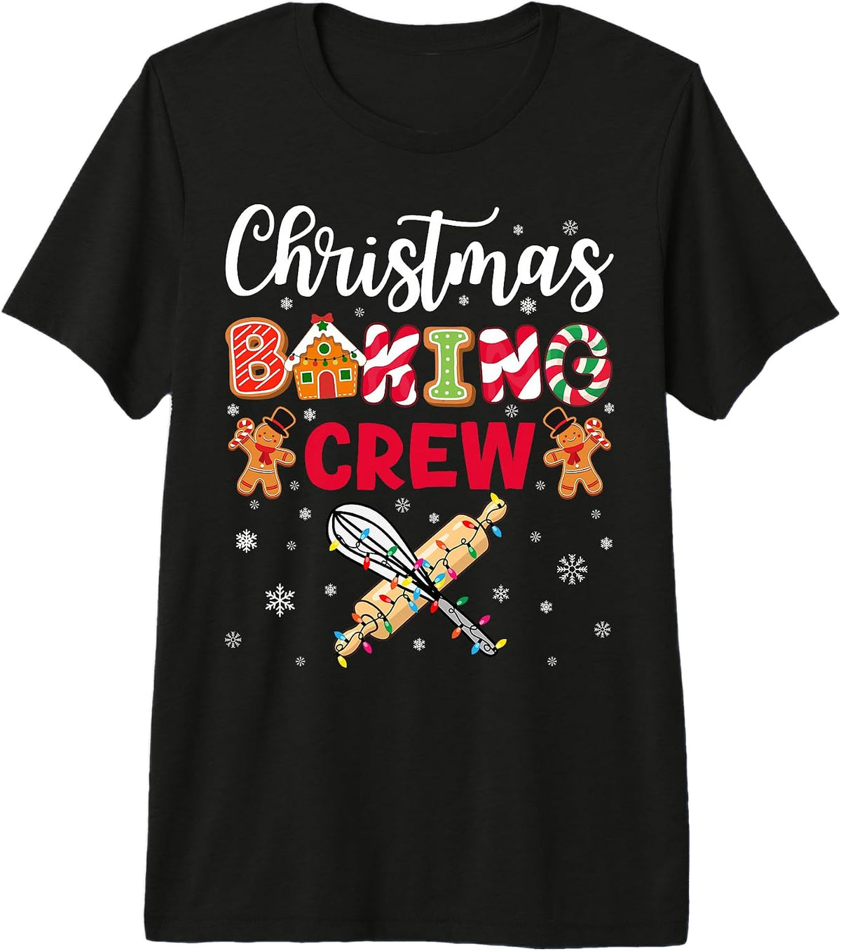 Funny Christmas Baking Crew Baking Christmas Cookie Family Premium Tri-Blend T-Shirt