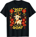 Chinese New Year 2027 Funny Year of The Goat 2027 New Year T-Shirt