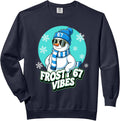 67 Snowman Vibes Winter Six Seven Christmas Meme Kids Comfort Colors Adult Sweatshirt