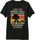 I Hate Morning People Christmas Coffee Cat Lover N