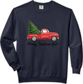 Merry Christmas Y'all Truck With Tree, Southern Comfort Colors Adult Sweatshirt