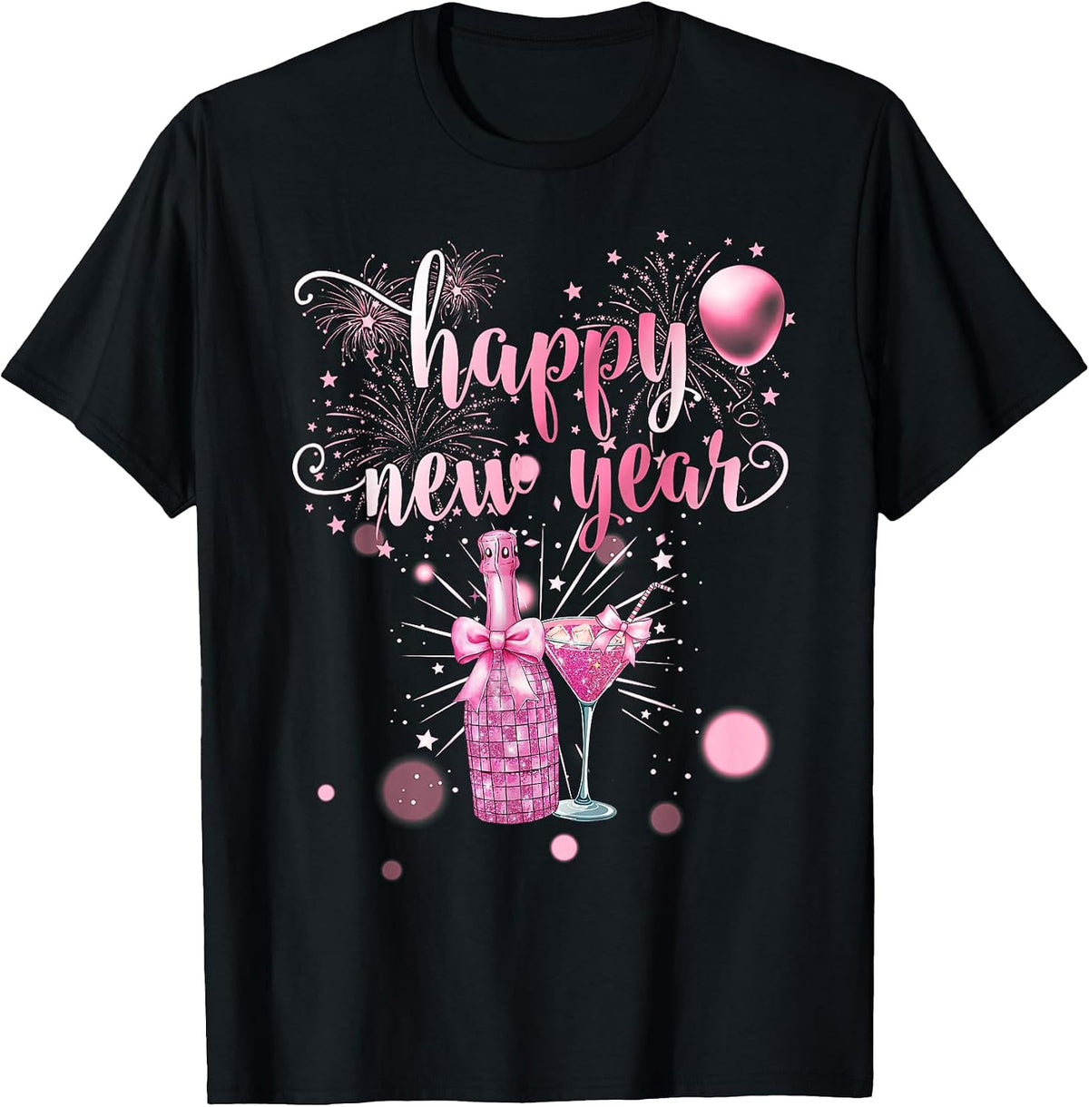 New Years Eve Party Supplies 2026 Happy New Year Fireworks T-Shirt