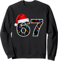 67 Meme Christmas Lights Santa Men Women Girls Kids Sweatshirt