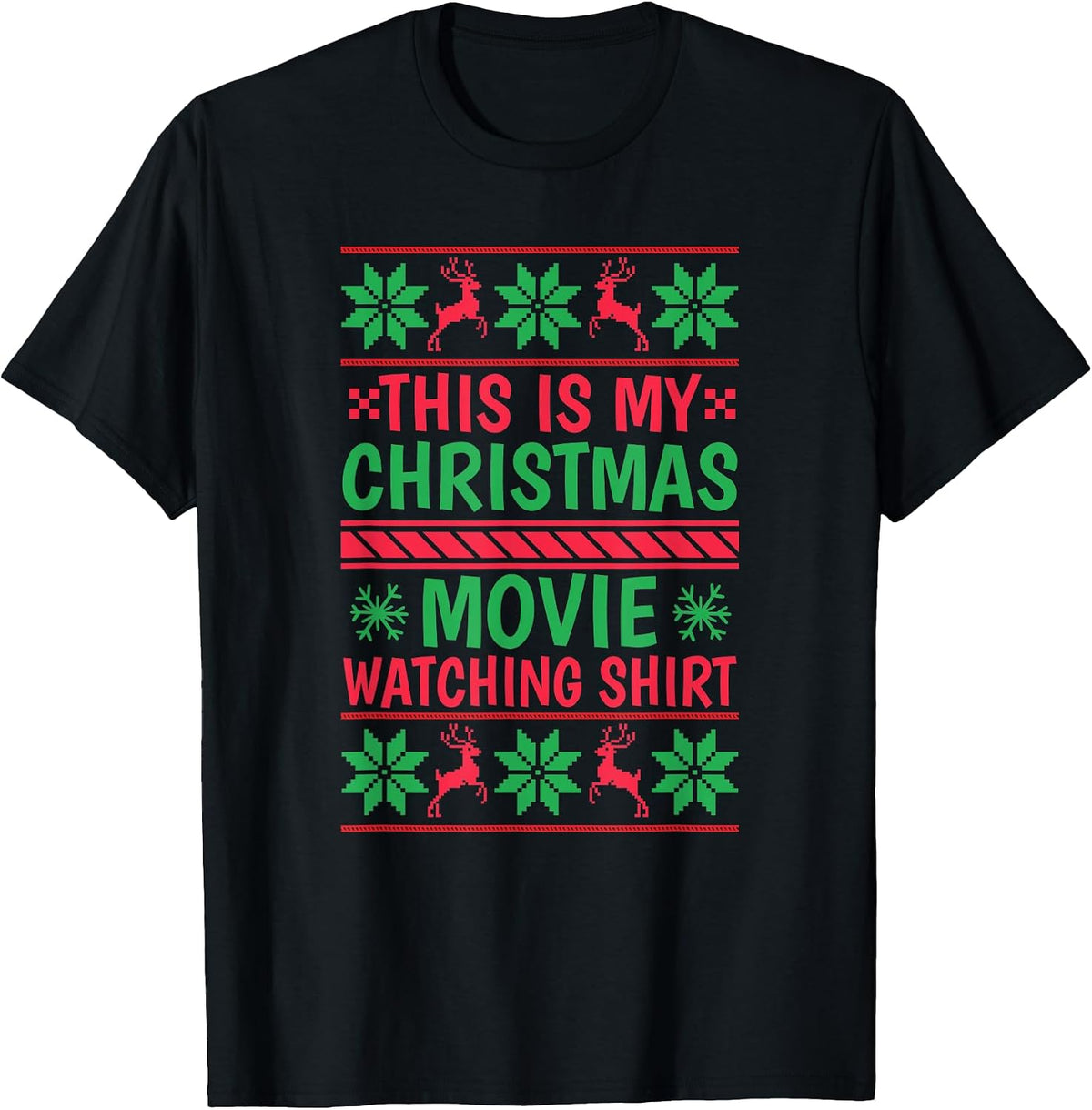 This is my Christmas Movie Watching Shirt - Funny Xmas Movie T-Shirt