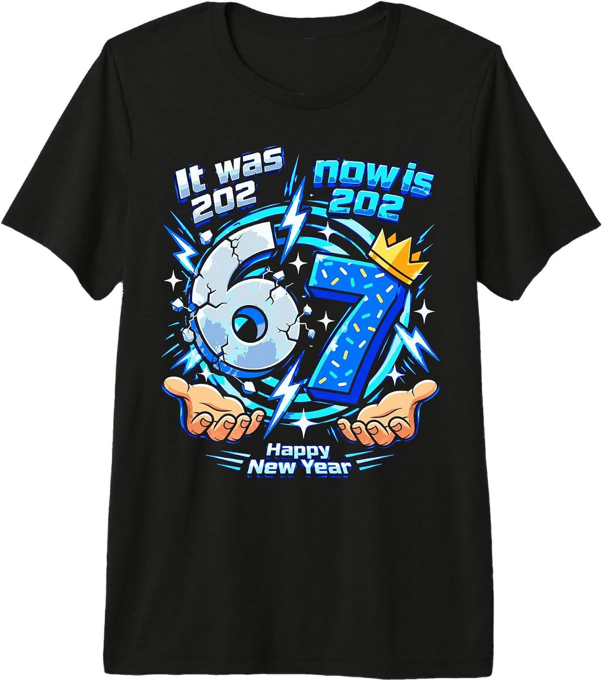Happy New Year 2027 67 Six Seven Countdown Design Premium Tri-Blend T-Shirt