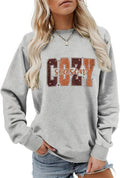 Cozy Season Sweatshirt, Vintage Graphic Cozy Vibes Shirt Women Crewneck Funny Fall Winter Season Weather Pullovers