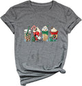 Christmas Coffee Shirt Womens Xmas Snowman Latte Graphic Tees Holiday T Shirt