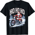 Christmas Funny Santa Claus Humor X-Mas Vacation Motorcycle T-Shirt