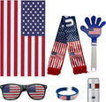 6PC World Cup 2026 American Flag Merchandise, Soccer Fan Decorations Kit, Suitable for Soccer Events, USA 250th Anniversary, 4th of July Decorations Outdoor