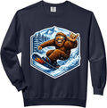 Snowboarding Sasquatch Big Foot Snowboard Big-foot Shaka Comfort Colors Adult Sweatshirt