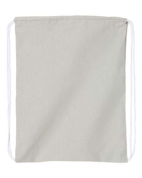 Q-Tees Economical Cotton Drawstring Bag