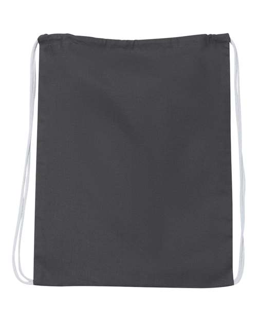 Q-Tees Economical Cotton Drawstring Bag