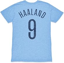 Manchester City Erling Haaland Premium Vintage Twisted Triblend Slub Unisex