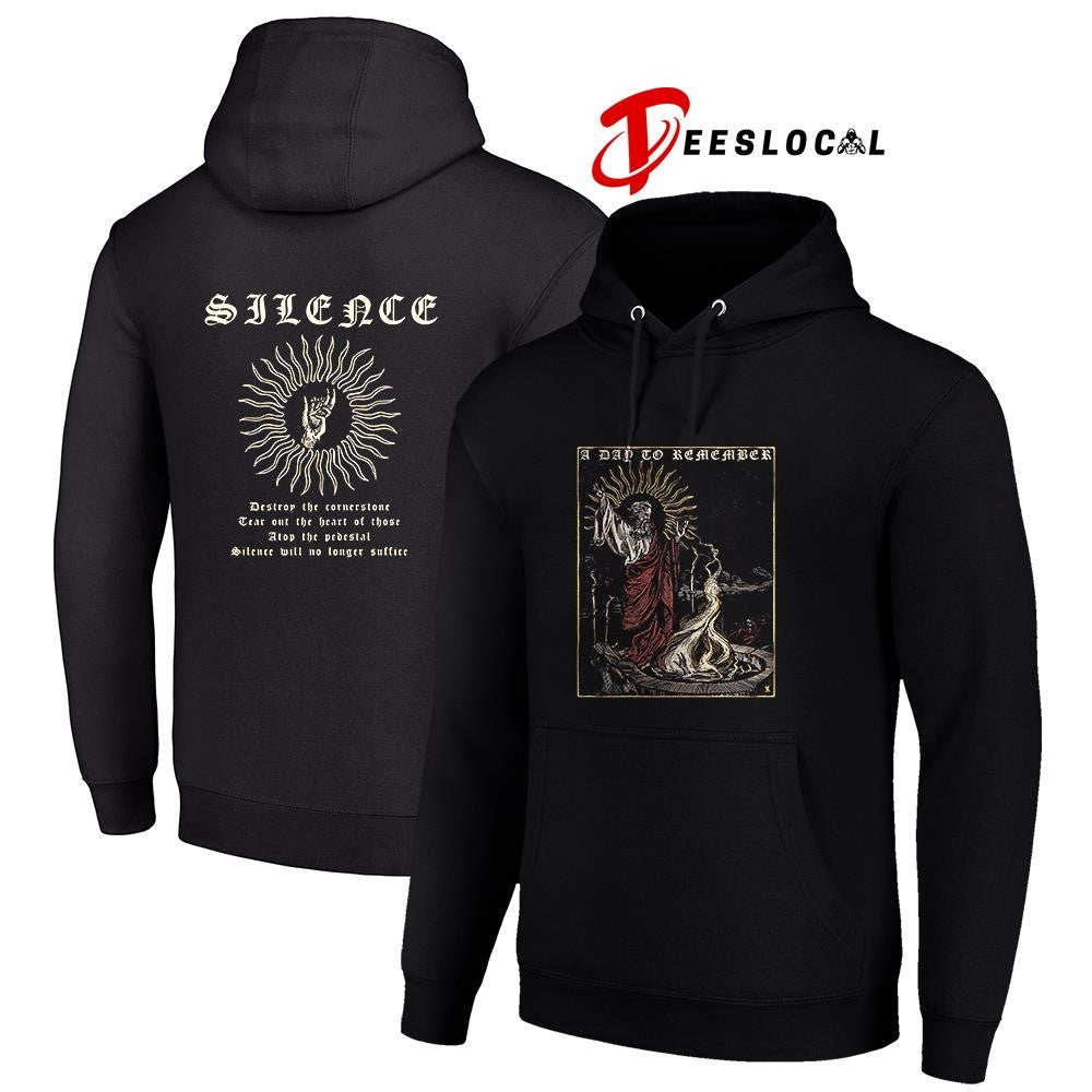 A Day To Remember Silence destroy the cornerstone tear out the heart graphic shirt Unisex