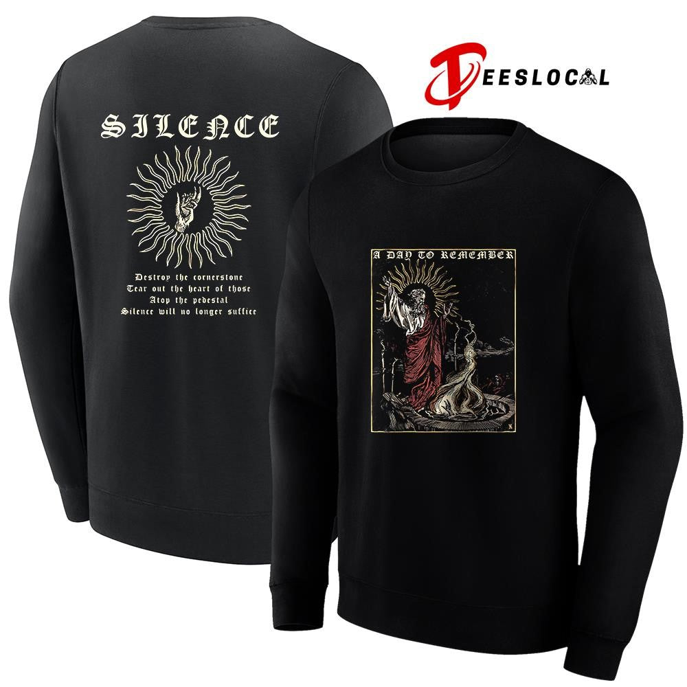 A Day To Remember Silence destroy the cornerstone tear out the heart graphic shirt Unisex
