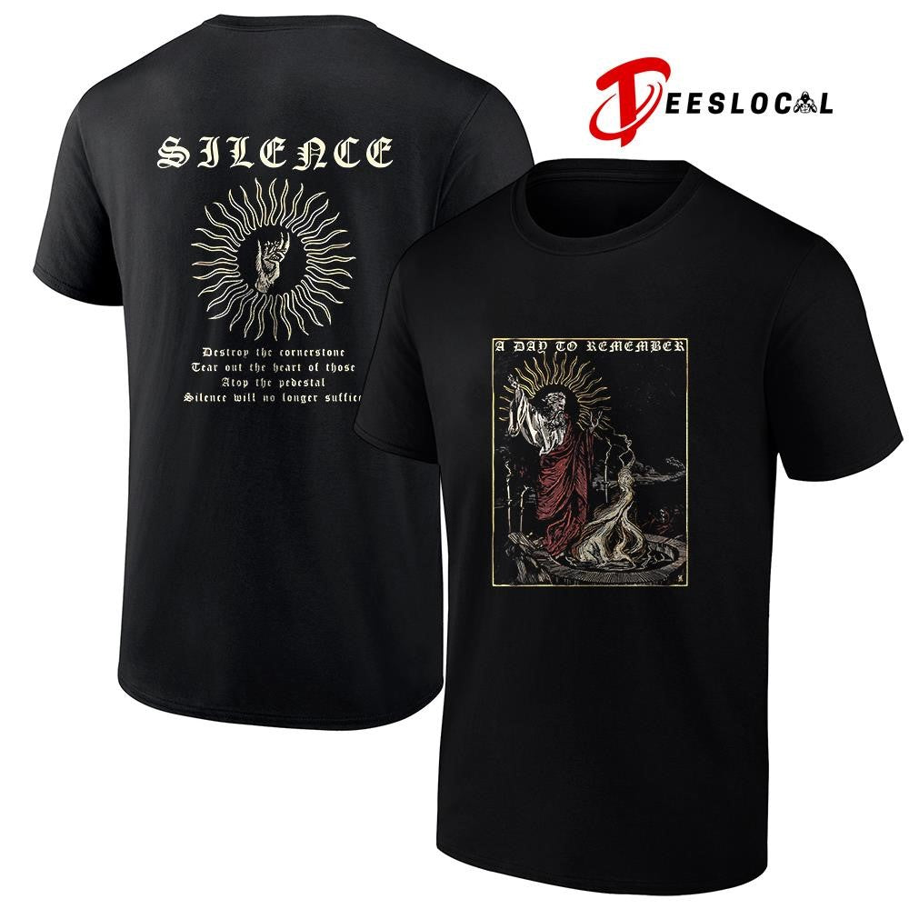 A Day To Remember Silence destroy the cornerstone tear out the heart graphic shirt Unisex