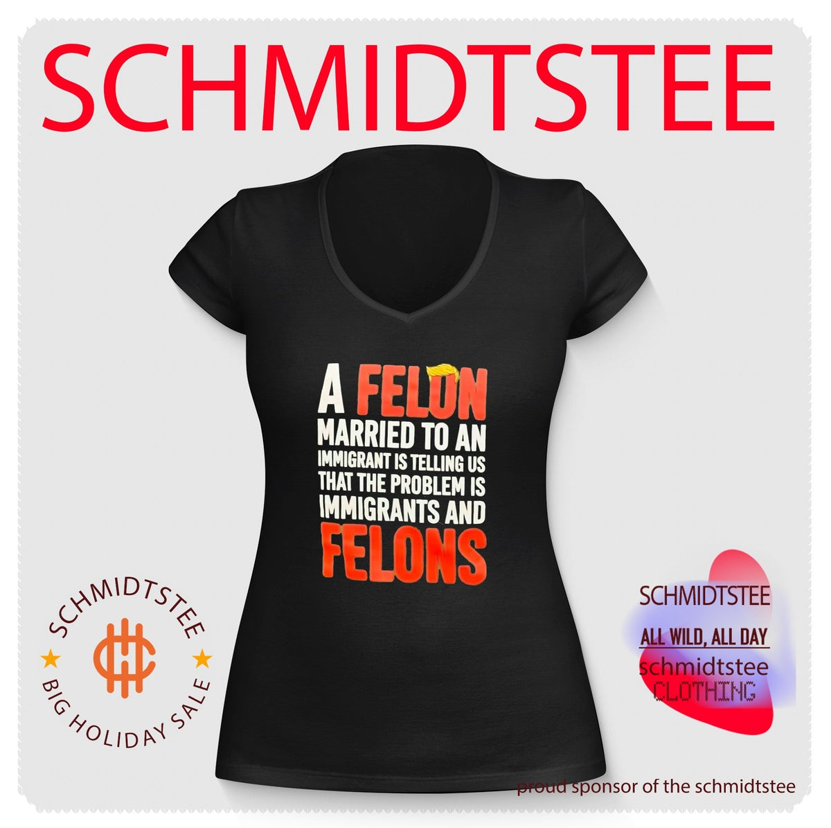 A Felon Married to an Immigrant Is Telling Us the Problem Is Immigrants and Felons shirt Unisex
