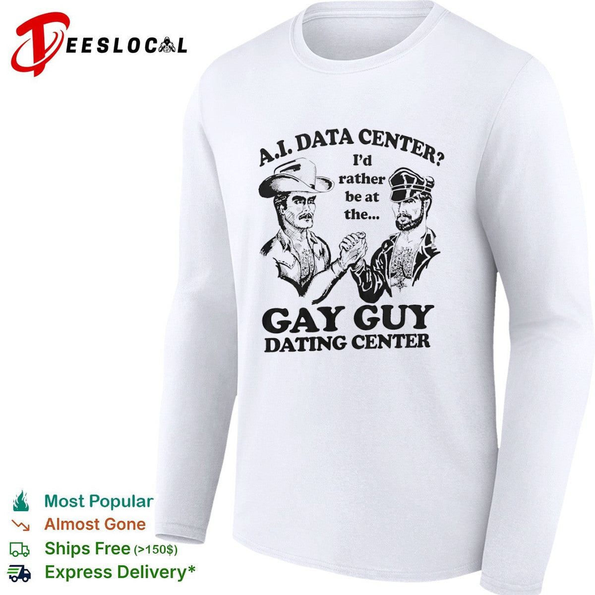 A I Data Center I’d rather be at the Gay Guy Dating Center shirt Unisex