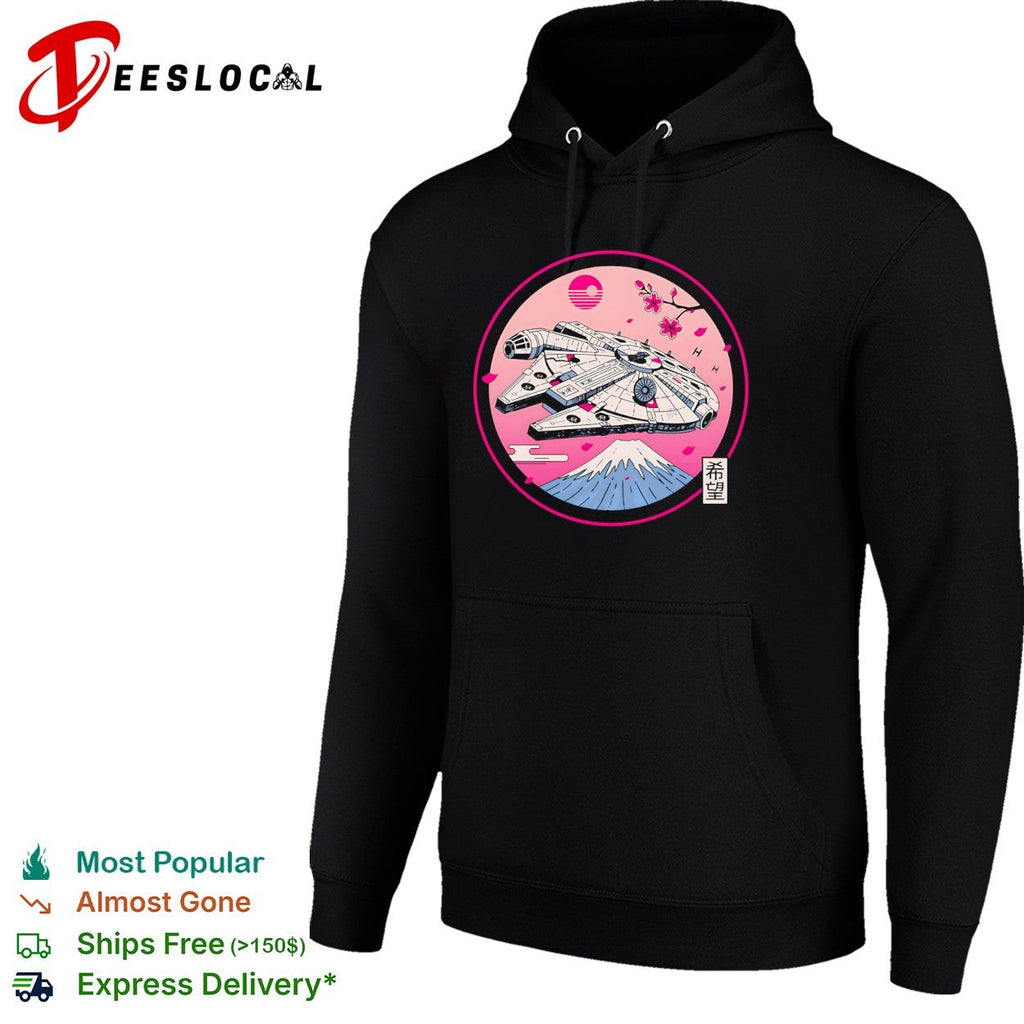 A Japanese style design featuring the Millennium Falcon shirt Unisex