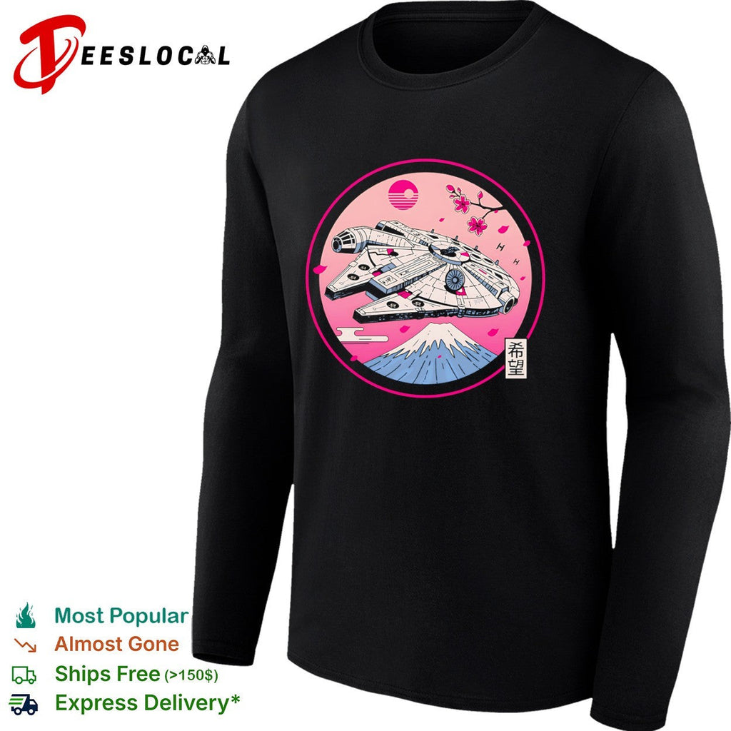 A Japanese style design featuring the Millennium Falcon shirt Unisex