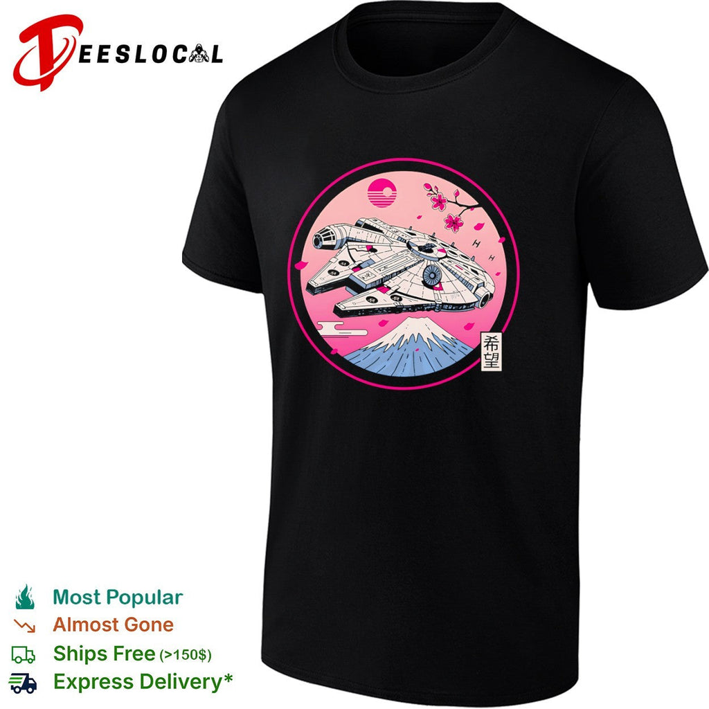 A Japanese style design featuring the Millennium Falcon shirt Unisex
