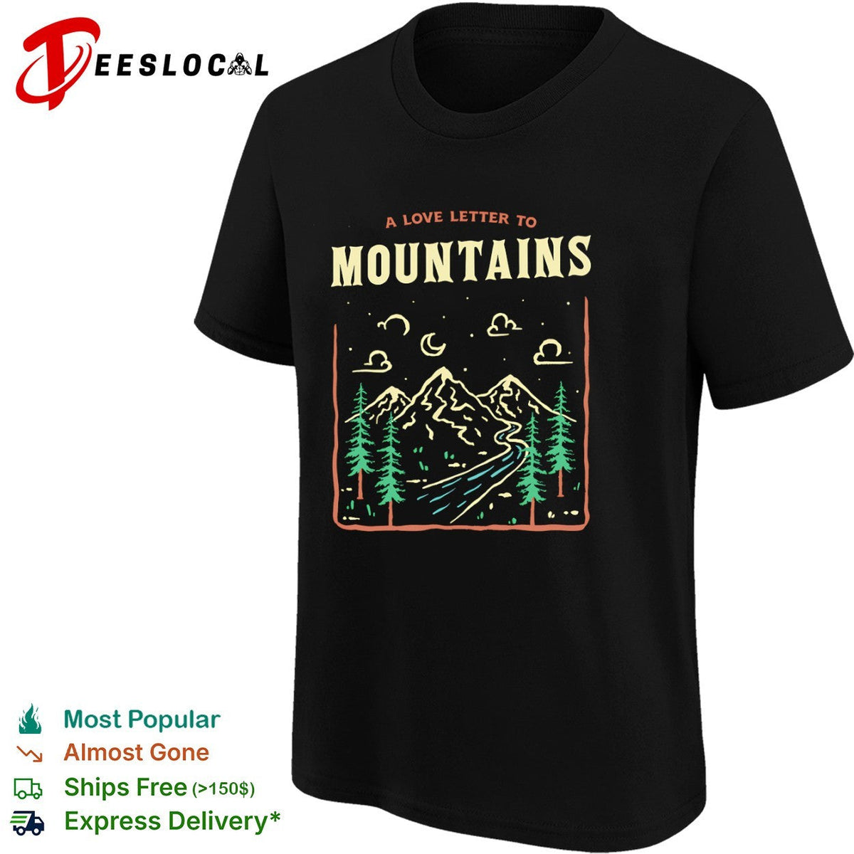 A Love Letter To The Mountains shirt Unisex