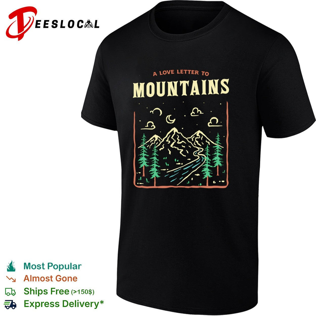 A Love Letter To The Mountains shirt Unisex