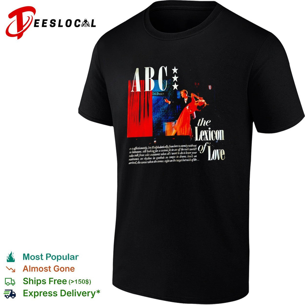 ABC the Lexicon of Love a z affectionately 1 to 10 alphabetically from here shirt Unisex