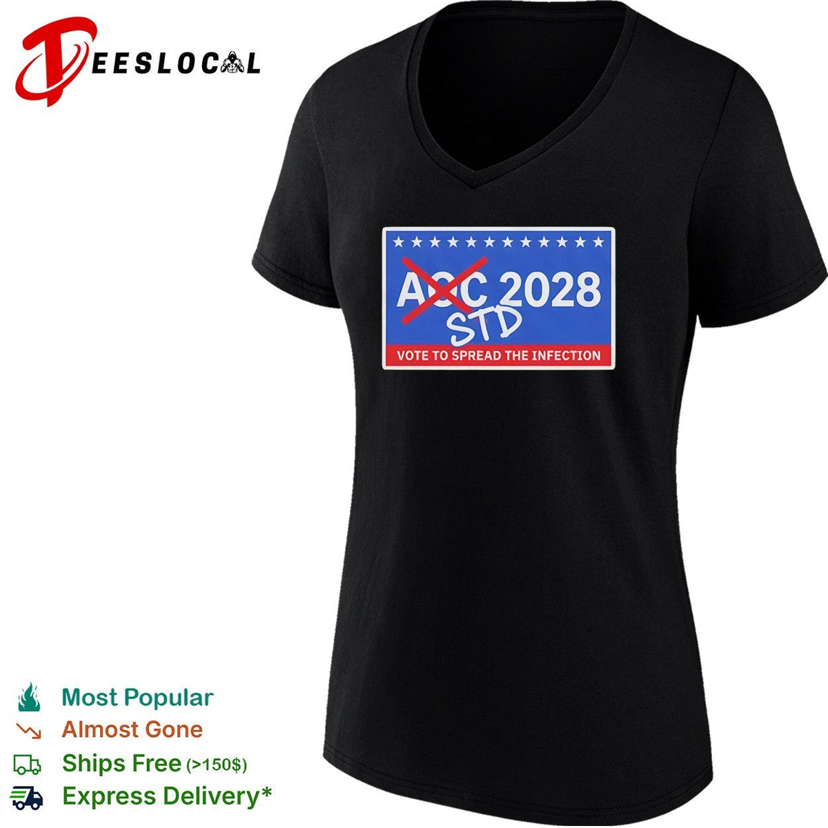 AOC 2028 STD Vote to spread the infection shirt Unisex