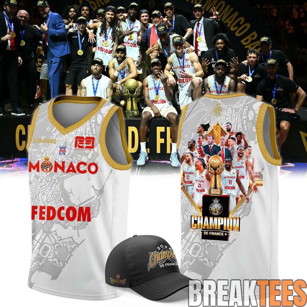 AS Monaco Basket 2026 Betclic Élite Champions Two-Sided Graphic Jersey Unisex