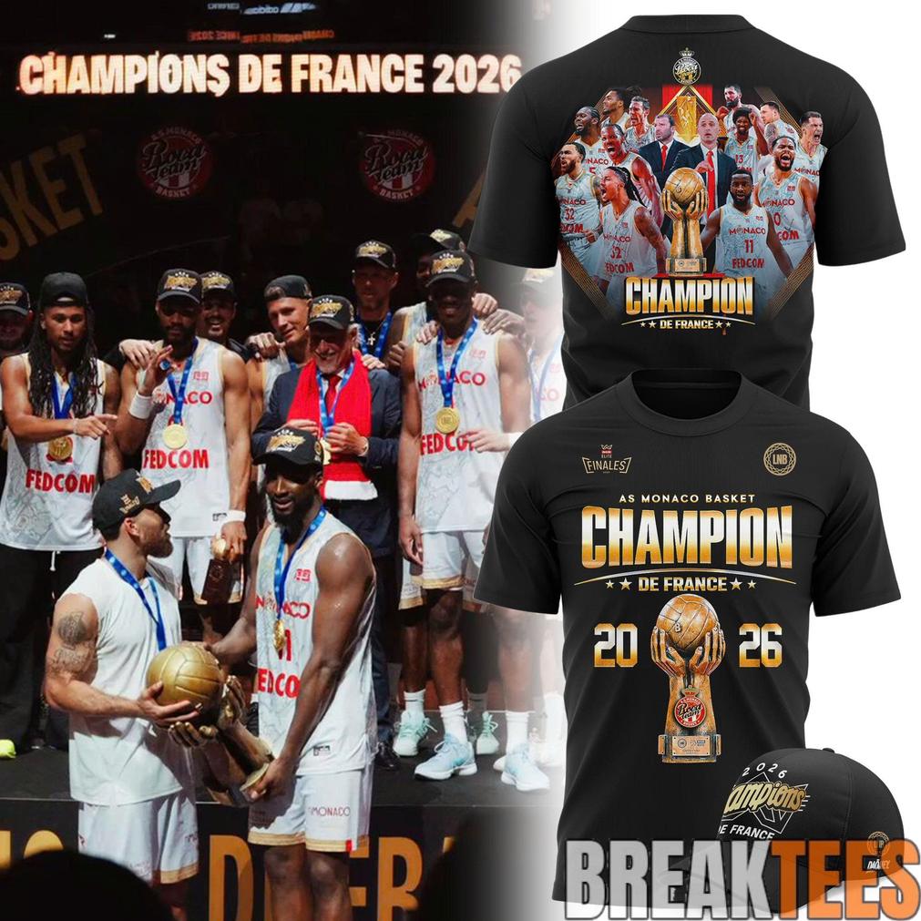 AS Monaco Basket 2026 French League Champions Shirt Unisex