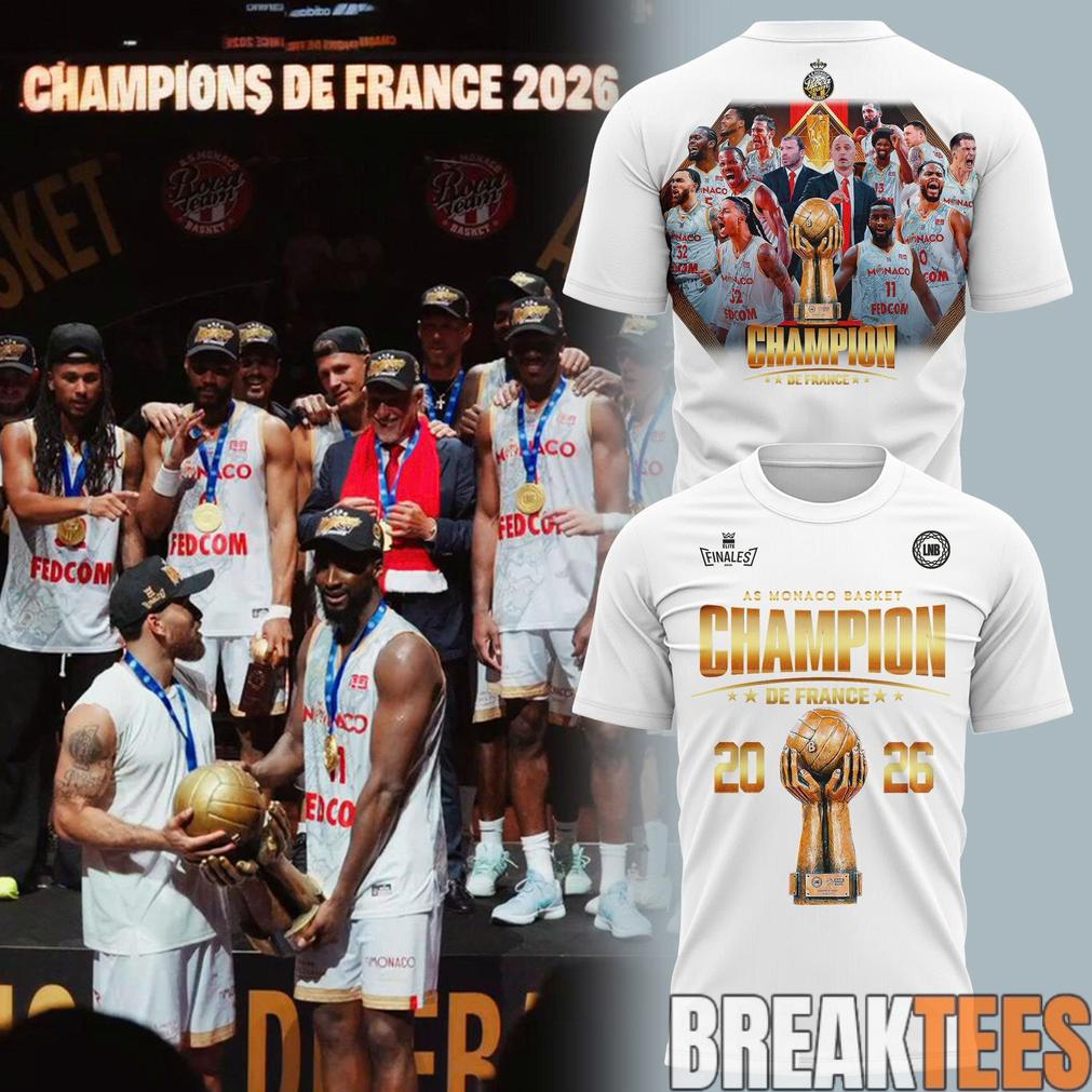 AS Monaco Basket 2026 French League Champions Shirt Unisex