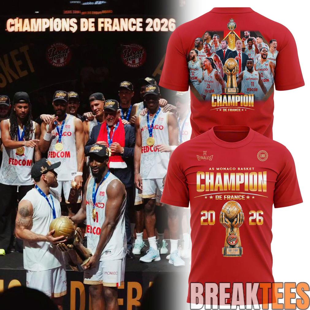 AS Monaco Basket 2026 French League Champions Shirt Unisex