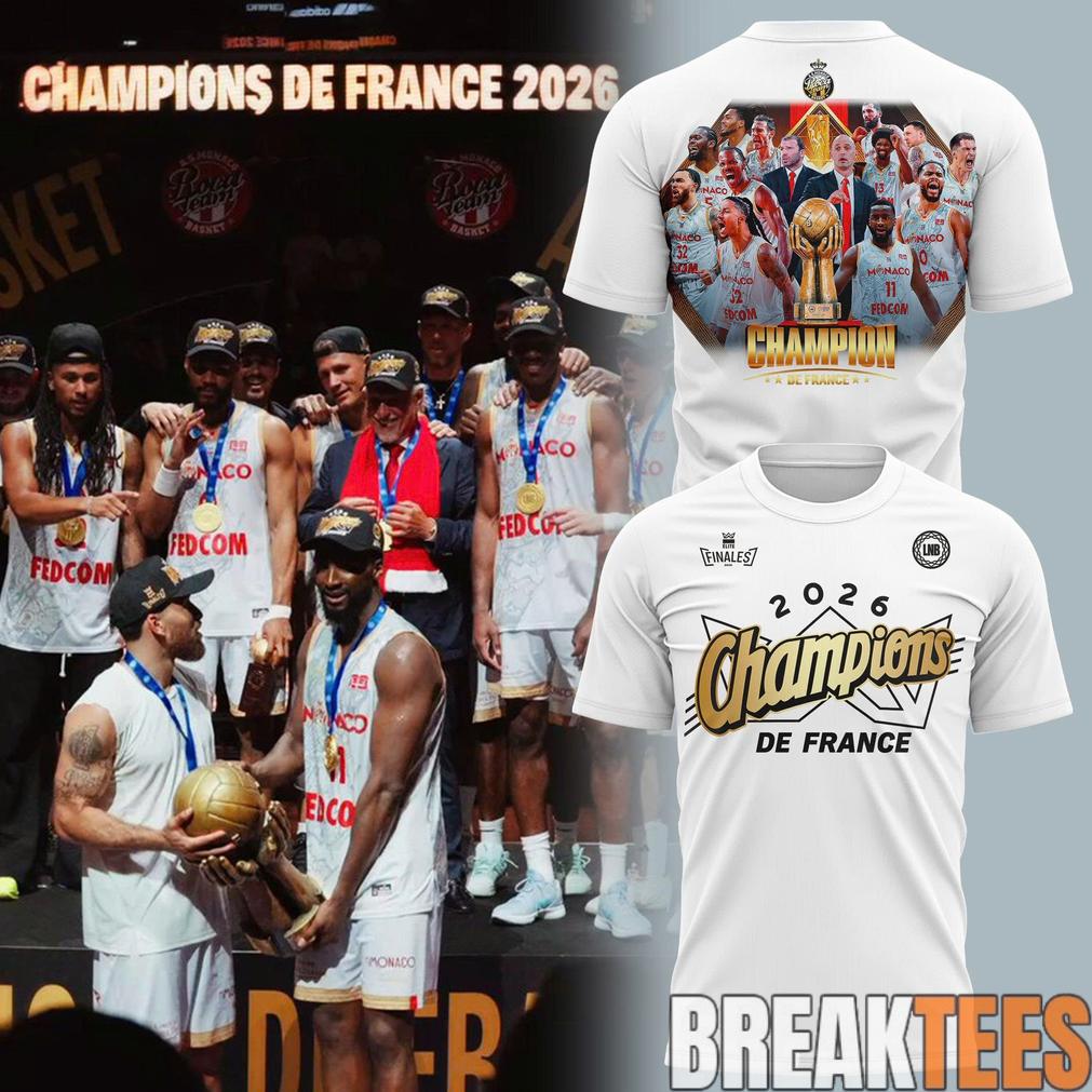 AS Monaco Basket 2026 French League Champions Shirt Unisex