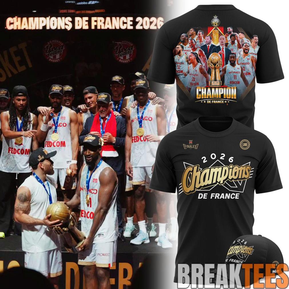 AS Monaco Basket 2026 French League Champions Shirt Unisex
