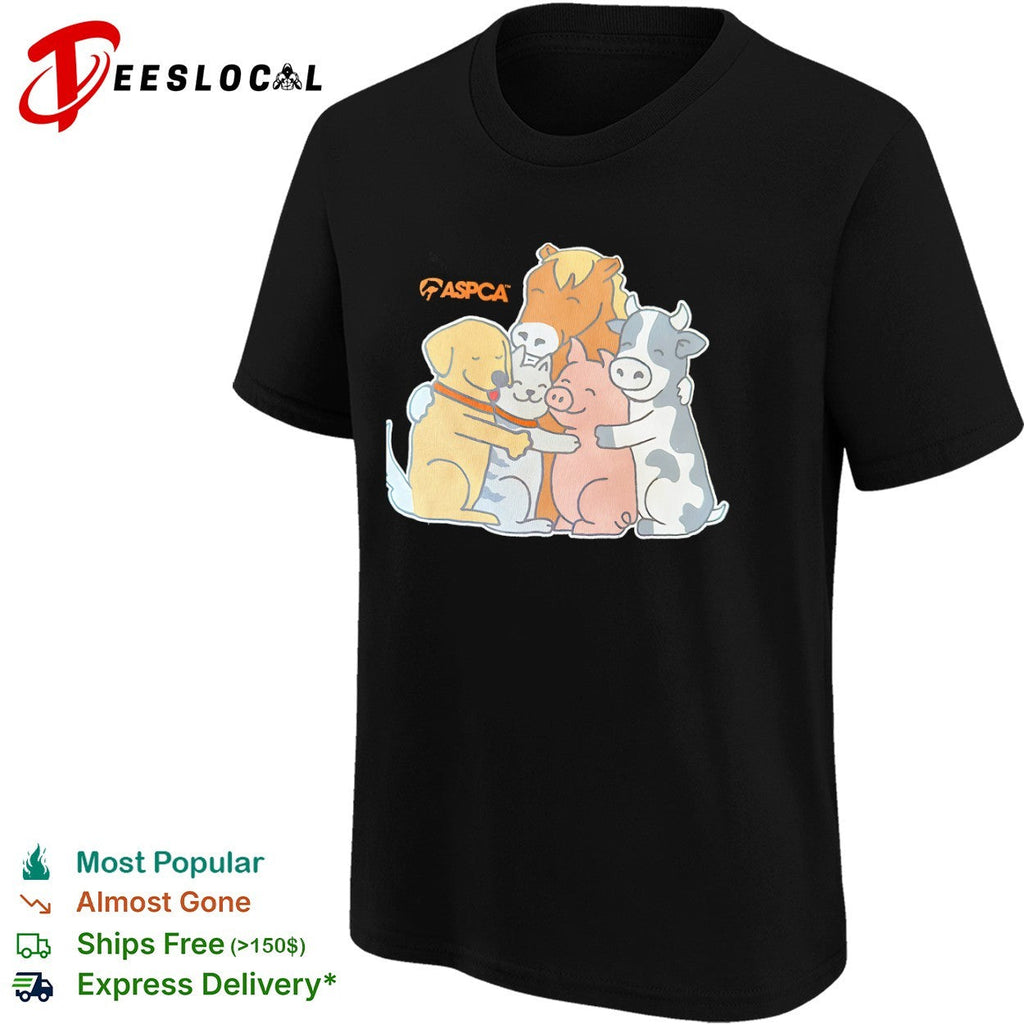 ASPCA Animal Friends Horse Dog Cat Pig Cow shirt Unisex