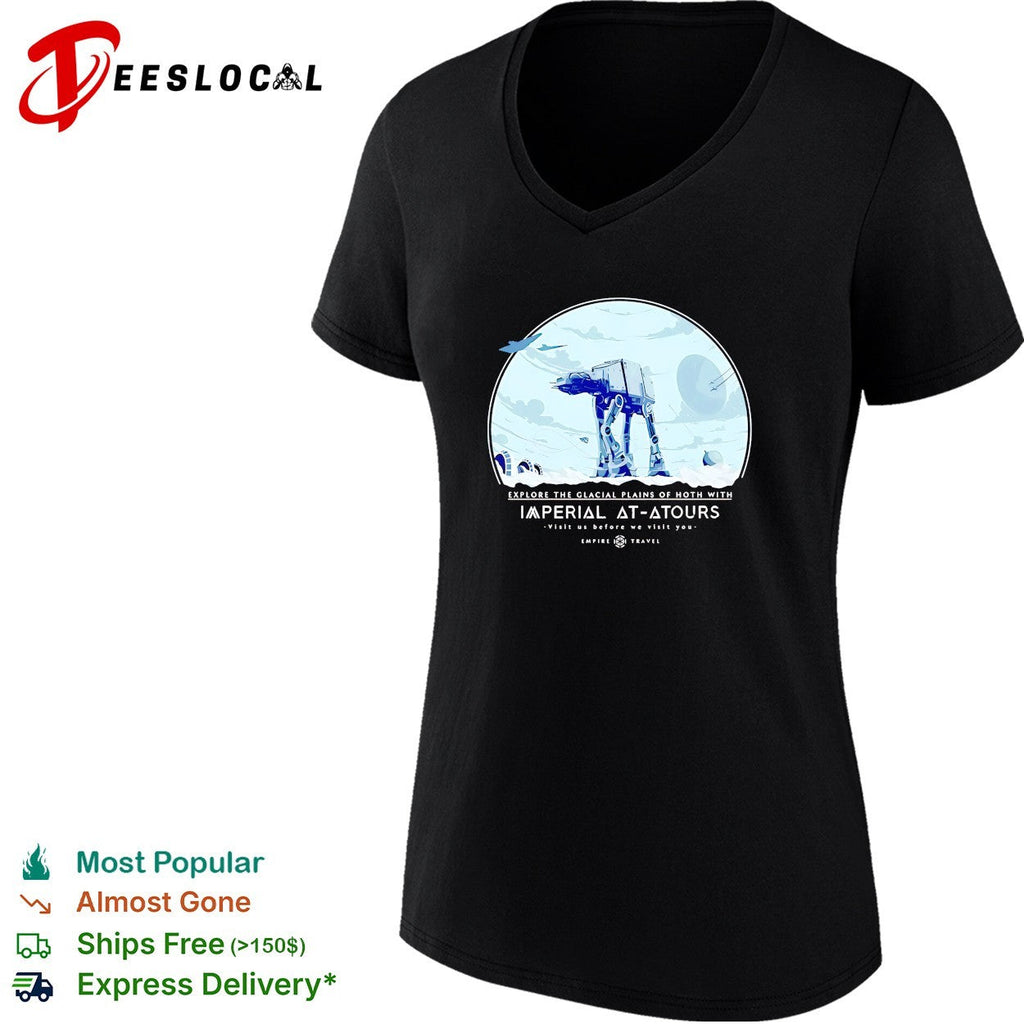 AT AT walker exploring Hoth Imperial tours poster shirt Unisex