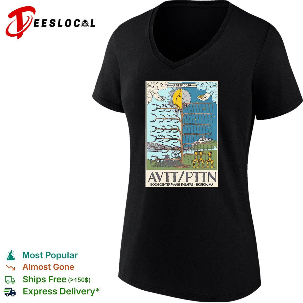 AVTT PTIN Boch Center Wang Theatre Boston MA concert shirt Unisex