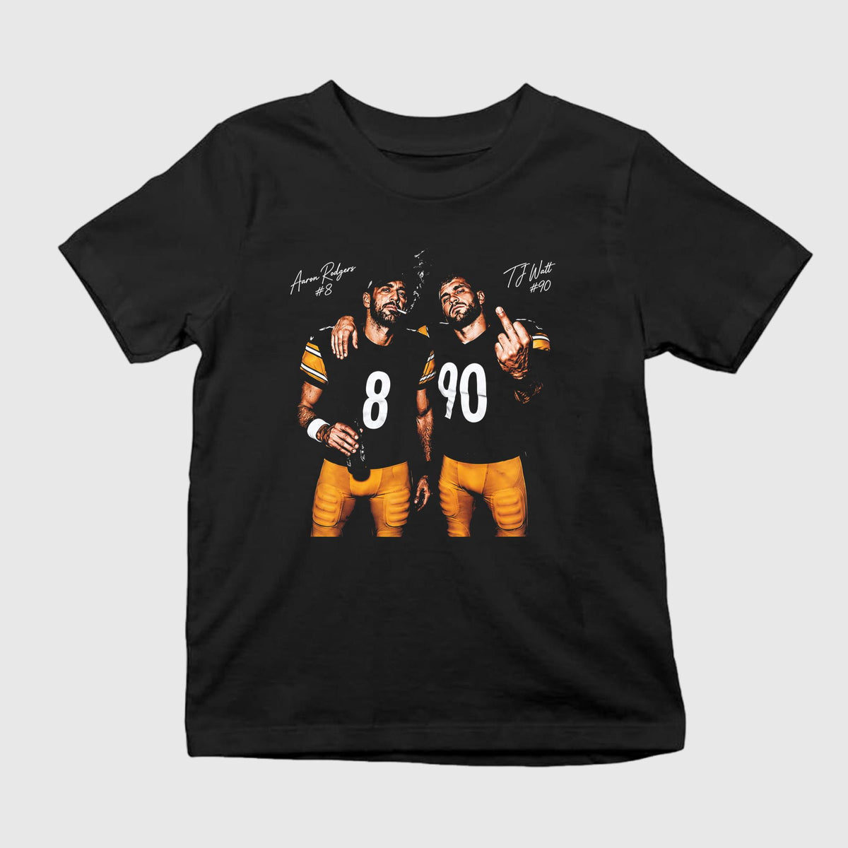 Aaron Rodgers TJ Watt Beer Middle Finger Shirt