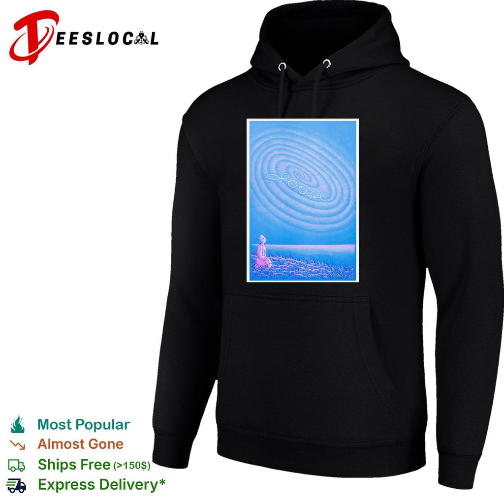 Abstract spiral sand art silhouette figure poster shirt Unisex