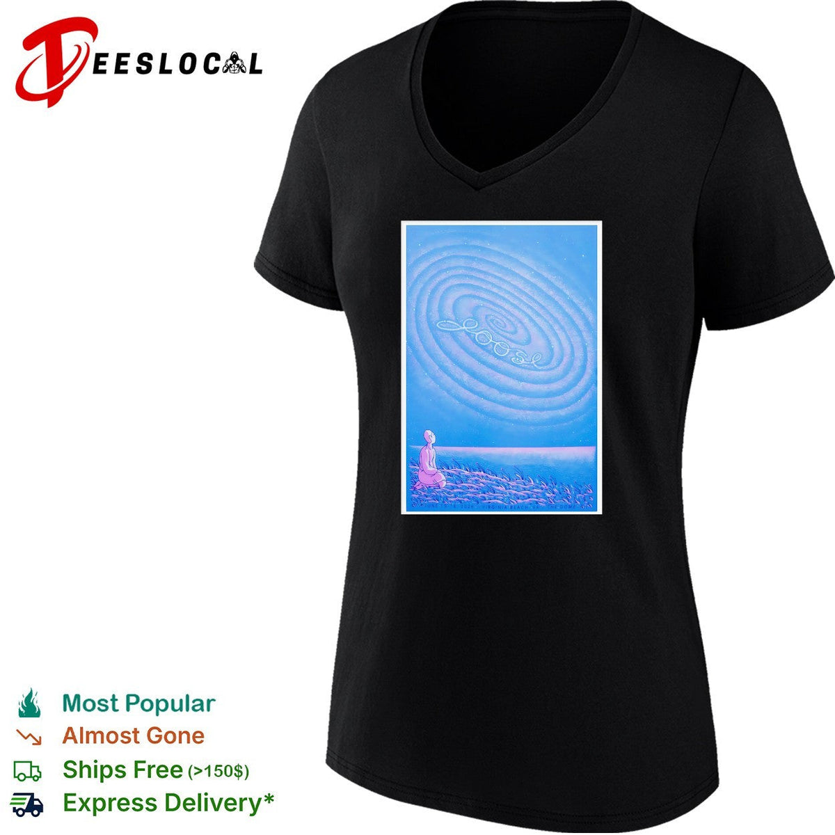 Abstract spiral sand art silhouette figure poster shirt Unisex