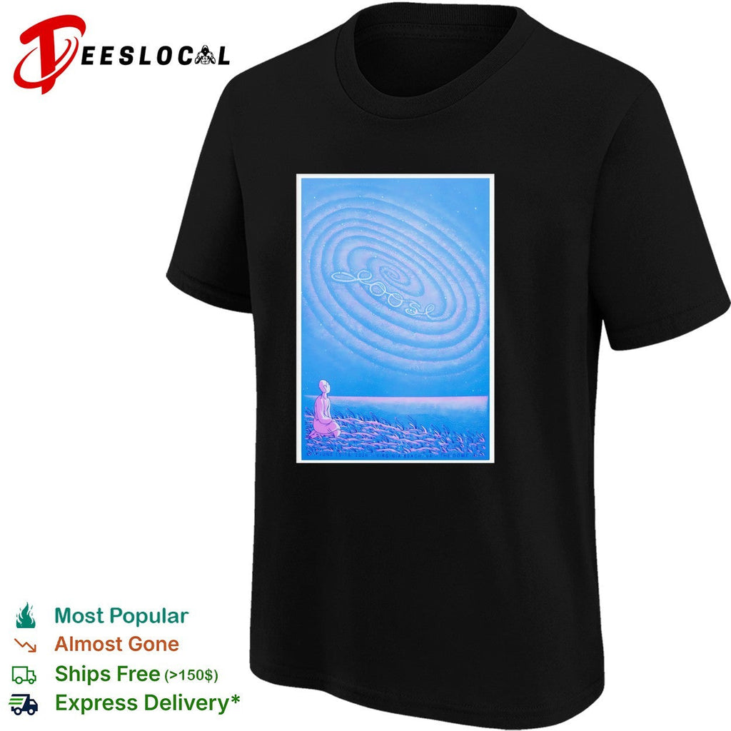 Abstract spiral sand art silhouette figure poster shirt Unisex