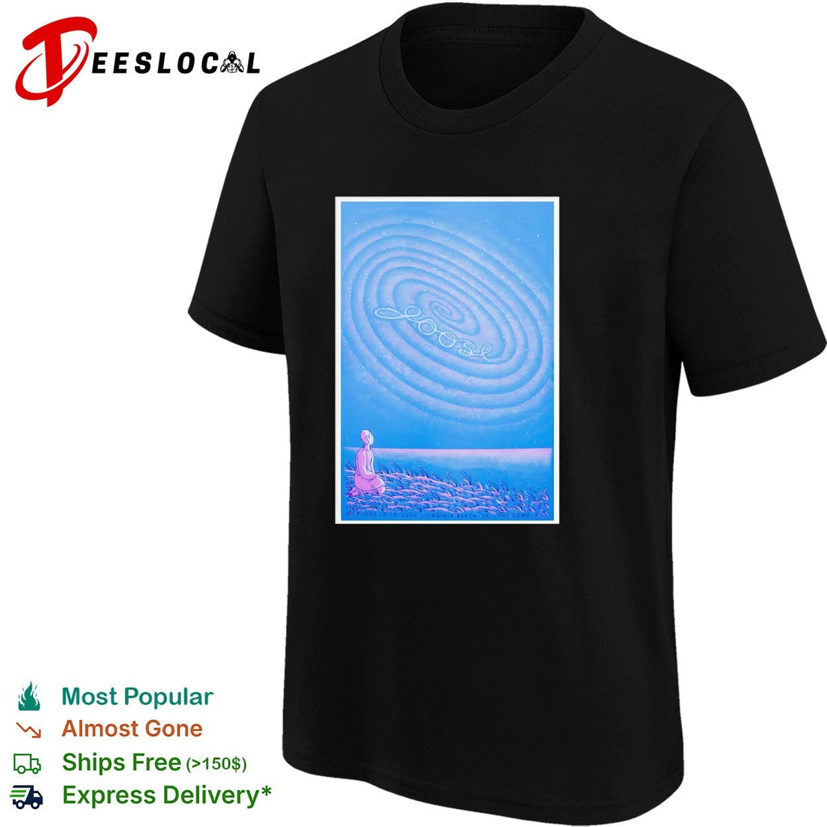 Abstract spiral sand art silhouette figure poster shirt Unisex