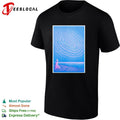 Abstract spiral sand art silhouette figure poster shirt Unisex