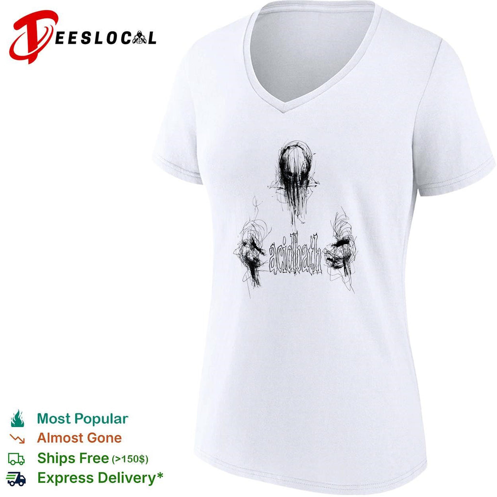 Acidbath Abstract Scribble Design Band Logo Music Genre Heavy Metal Sludge Metal shirt Unisex